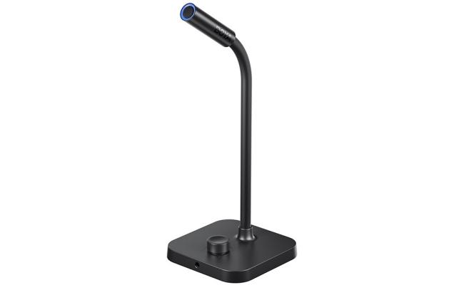 BOYA CM30 USB Microphone, Noise-Cancelling Condenser Computer Microphone Plug Play for Live Streaming, Podcasting, Vocal Recording, Video Conference Compatible with Windows/Mac - Black